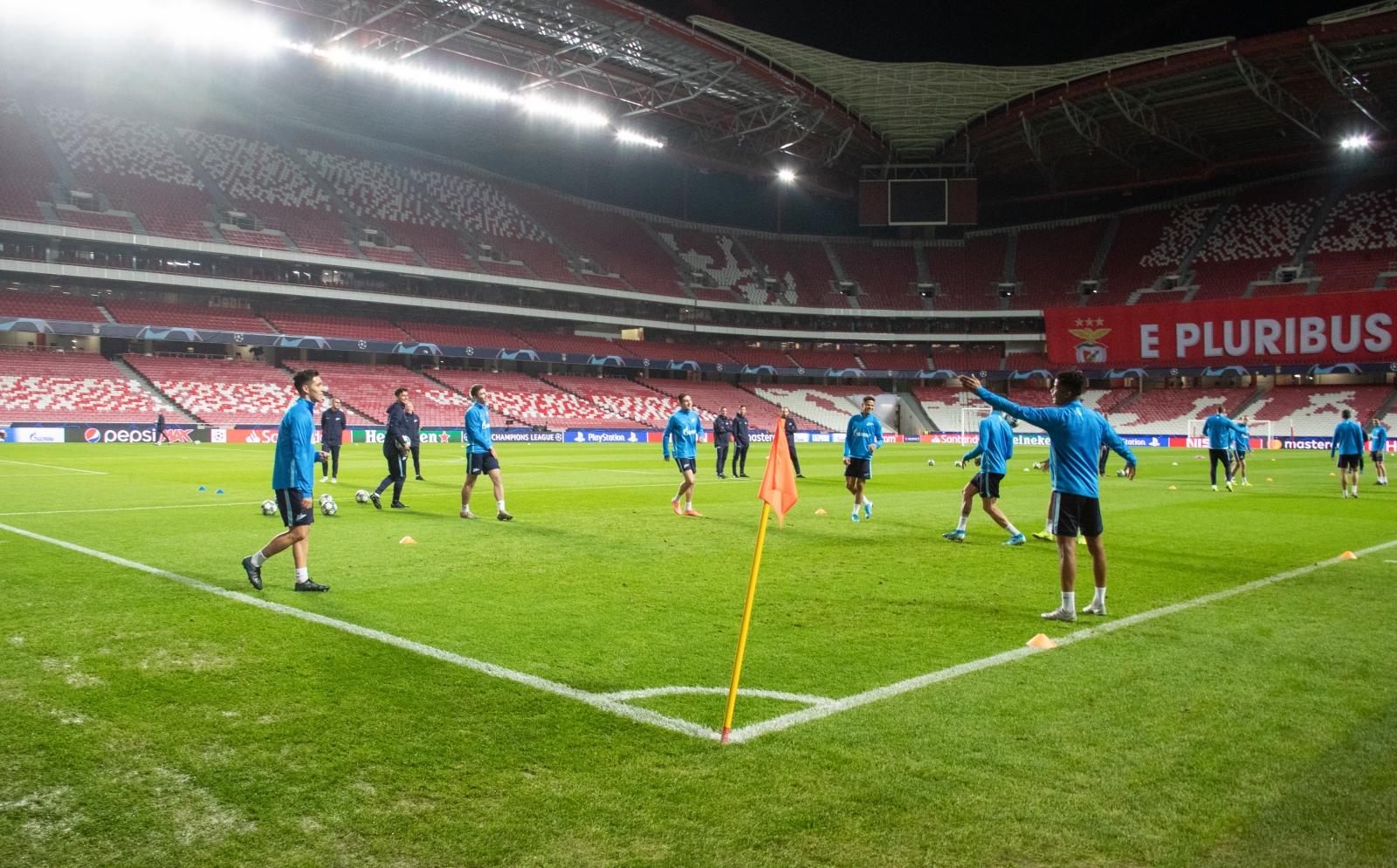 Тренировка «Зенита» перед матчем с «Бенфикой»