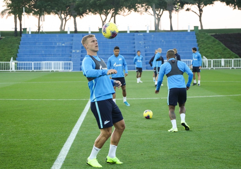 «Газпром»-тренировочные сборы в Катаре: 15 января, вечерняя тренировка