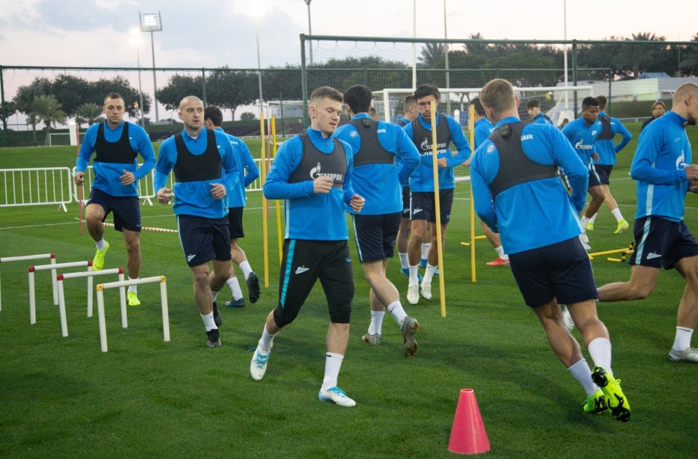 «Газпром»-тренировочные сборы в Катаре: 15 января, вечерняя тренировка