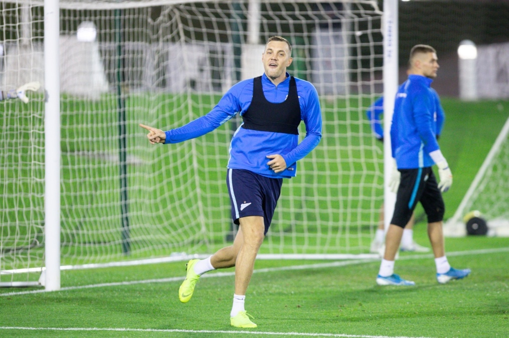 «Газпром»-тренировочные сборы в Катаре: 15 января, вечерняя тренировка