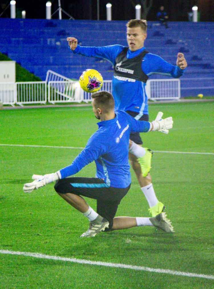 «Газпром»-тренировочные сборы в Катаре: 15 января, вечерняя тренировка