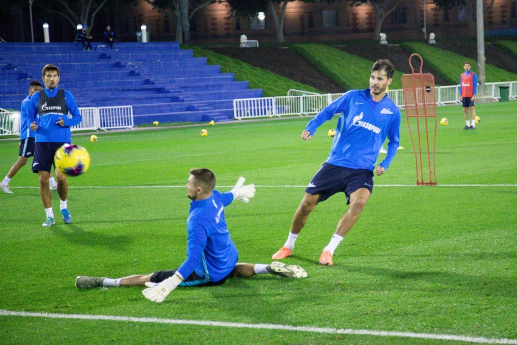 «Газпром»-тренировочные сборы в Катаре: 15 января, вечерняя тренировка