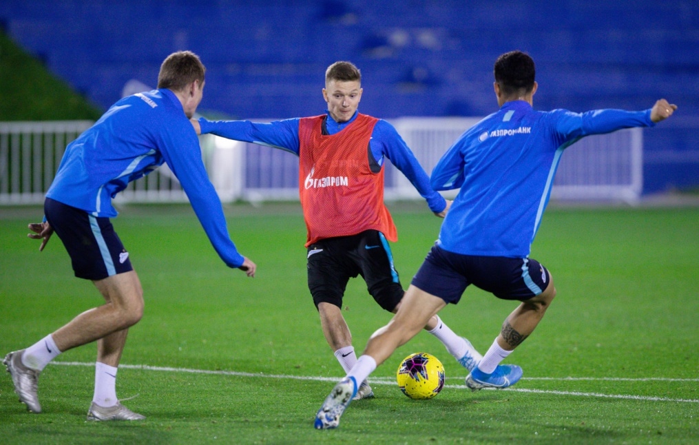 «Газпром»-тренировочные сборы в Катаре: 15 января, вечерняя тренировка
