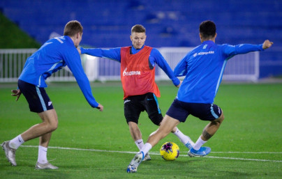 «Газпром»-тренировочные сборы в Катаре: 15 января, вечерняя тренировка