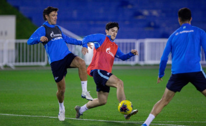 «Газпром»-тренировочные сборы в Катаре: 15 января, вечерняя тренировка