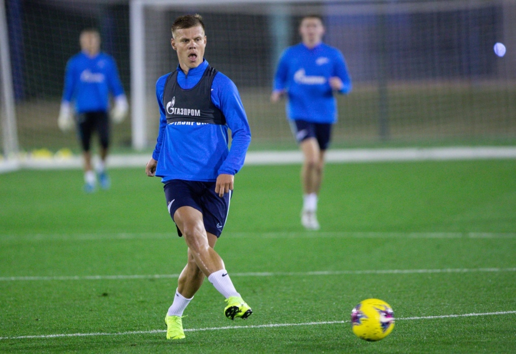 «Газпром»-тренировочные сборы в Катаре: 15 января, вечерняя тренировка