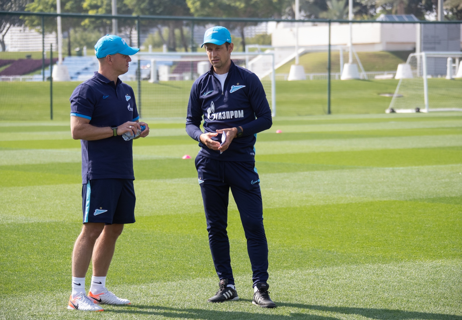 «Газпром»-тренировочные сборы в Катаре: 16 января, утренняя тренировка