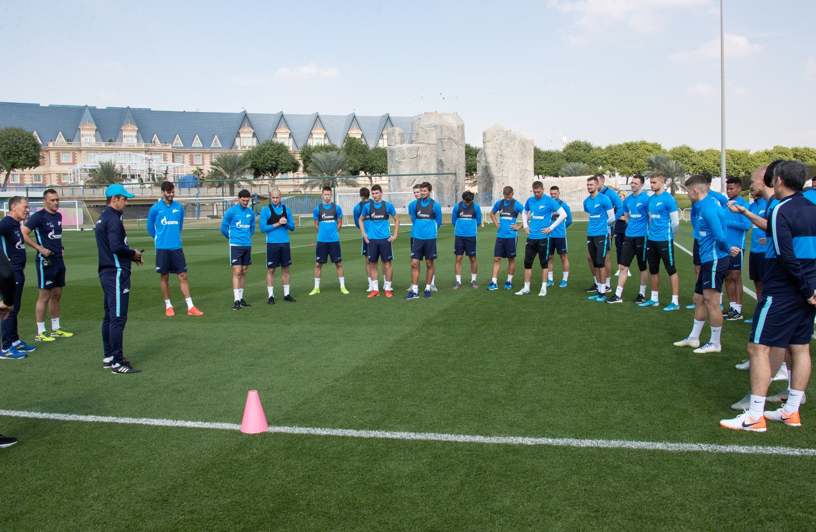 «Газпром»-тренировочные сборы в Катаре: 16 января, утренняя тренировка