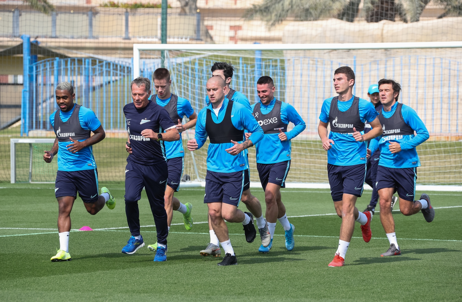 «Газпром»-тренировочные сборы в Катаре: 16 января, утренняя тренировка
