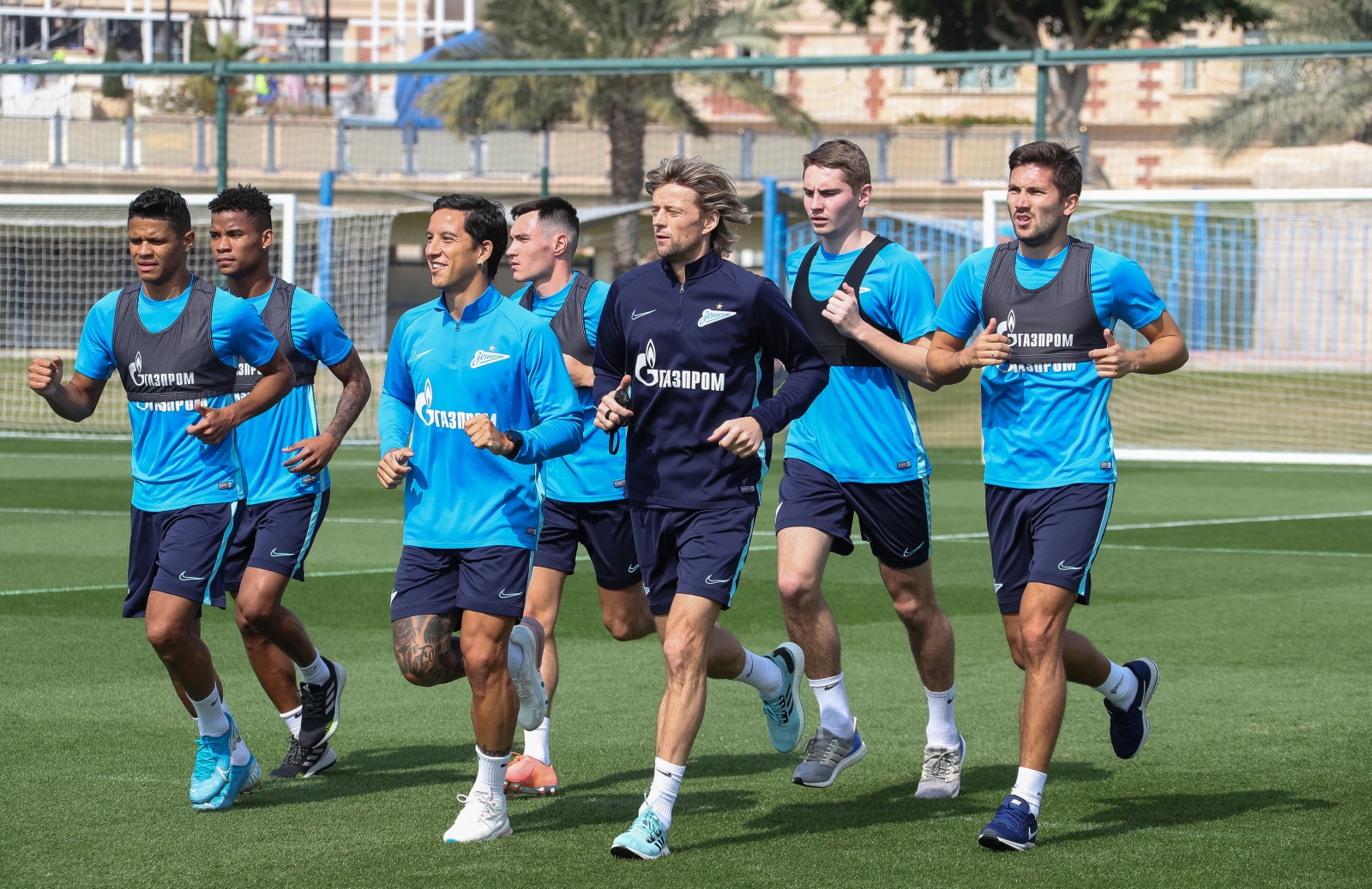 «Газпром»-тренировочные сборы в Катаре: 16 января, утренняя тренировка