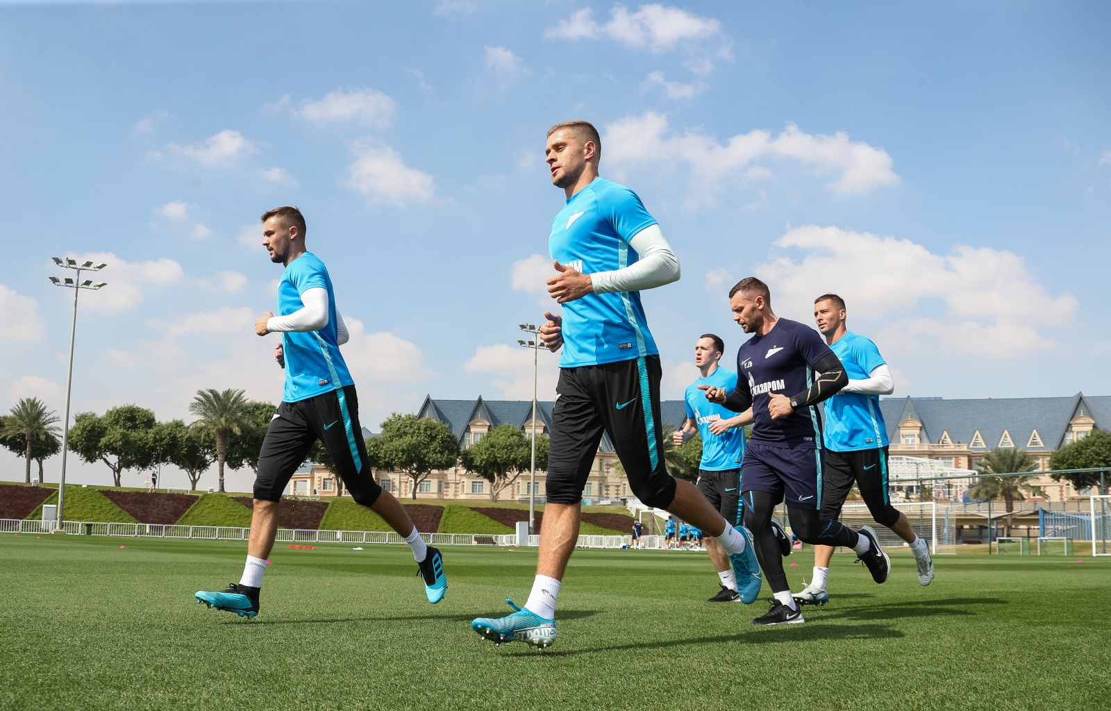 «Газпром»-тренировочные сборы в Катаре: 16 января, утренняя тренировка