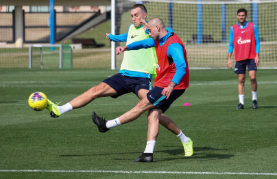 «Газпром»-тренировочные сборы в Катаре: 16 января, утренняя тренировка