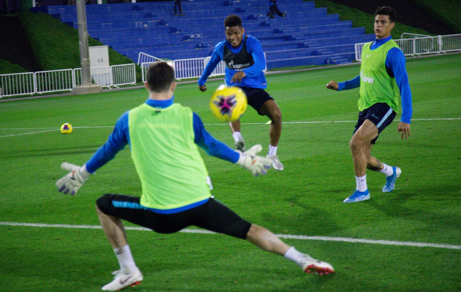 «Газпром»-тренировочные сборы в Катаре: 16 января, вечерняя тренировка