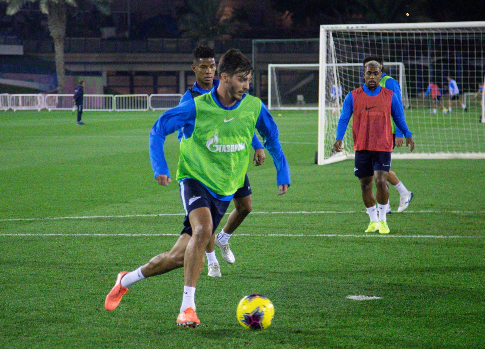«Газпром»-тренировочные сборы в Катаре: 16 января, вечерняя тренировка