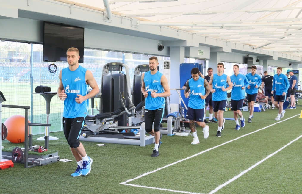 «Газпром»-тренировочные сборы в Катаре: 17 января, утренняя тренировка