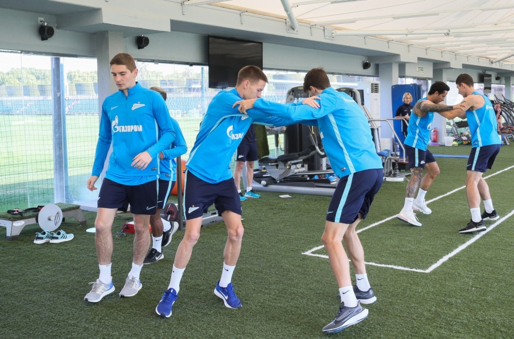 «Газпром»-тренировочные сборы в Катаре: 17 января, утренняя тренировка