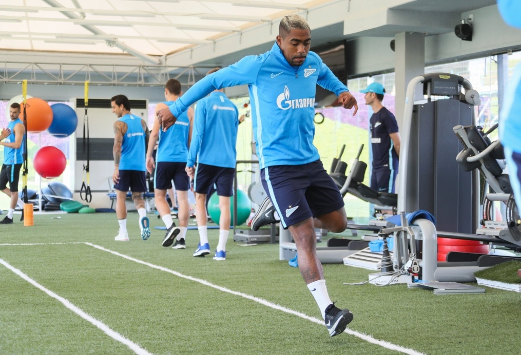 «Газпром»-тренировочные сборы в Катаре: 17 января, утренняя тренировка