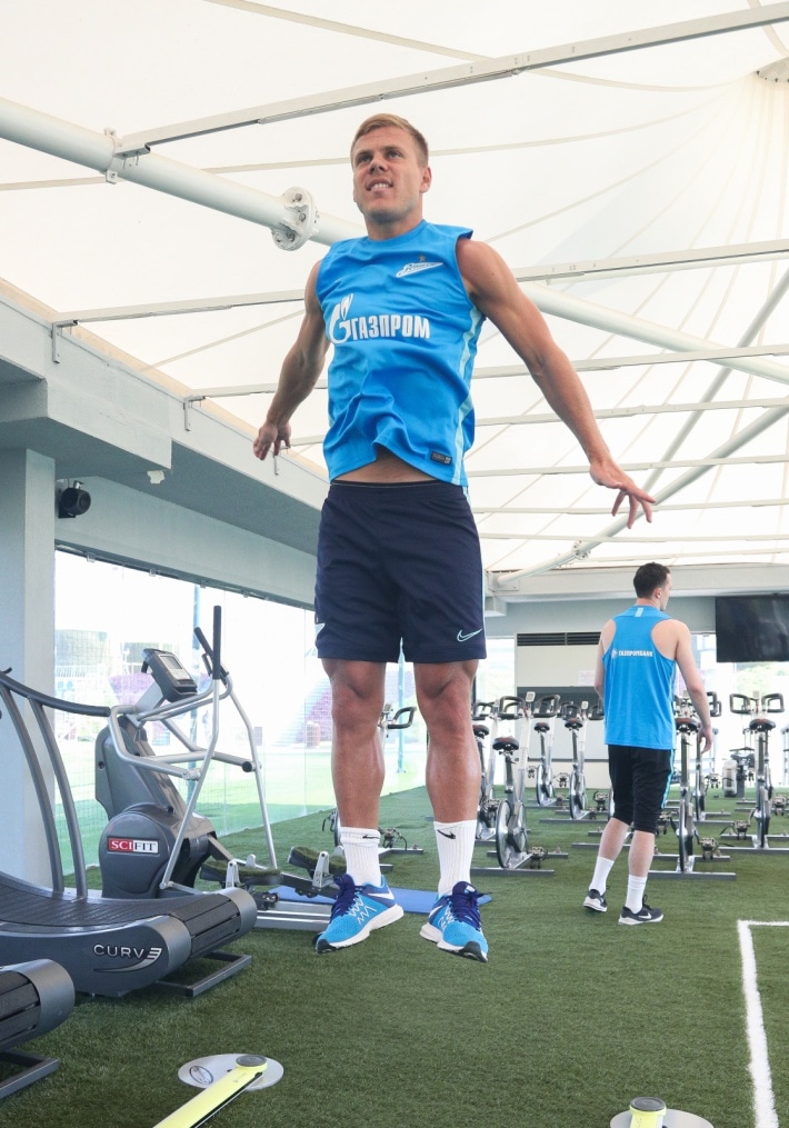 «Газпром»-тренировочные сборы в Катаре: 17 января, утренняя тренировка