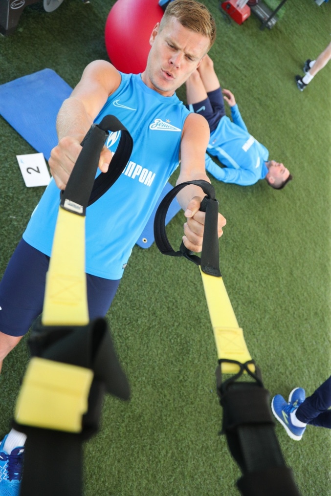 «Газпром»-тренировочные сборы в Катаре: 17 января, утренняя тренировка