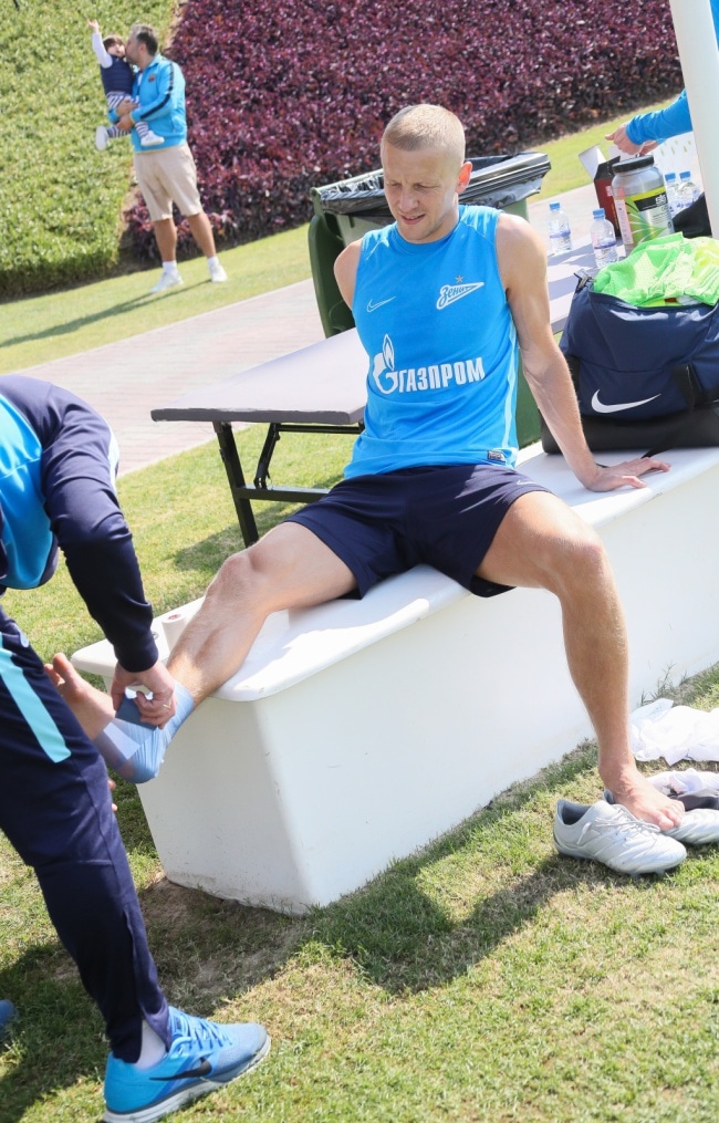 «Газпром»-тренировочные сборы в Катаре: 17 января, утренняя тренировка