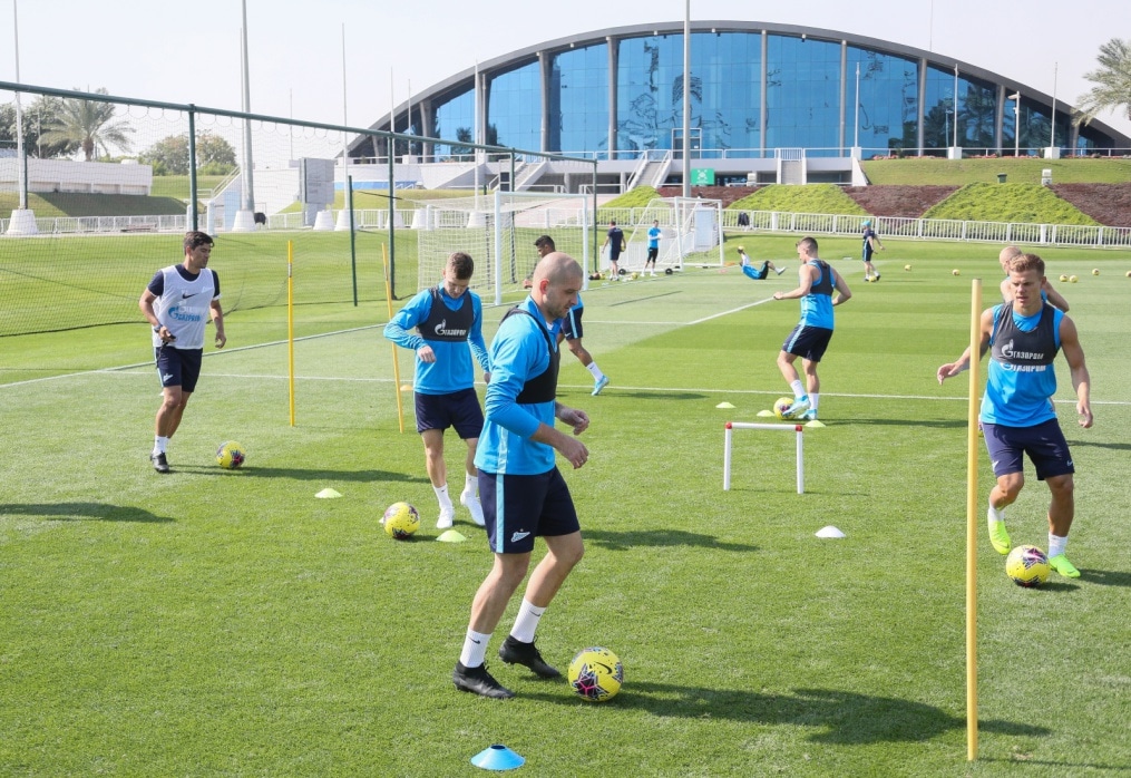 «Газпром»-тренировочные сборы в Катаре: 17 января, утренняя тренировка