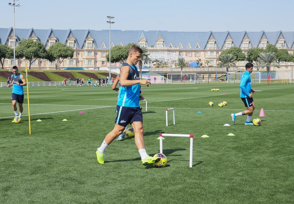 «Газпром»-тренировочные сборы в Катаре: 17 января, утренняя тренировка