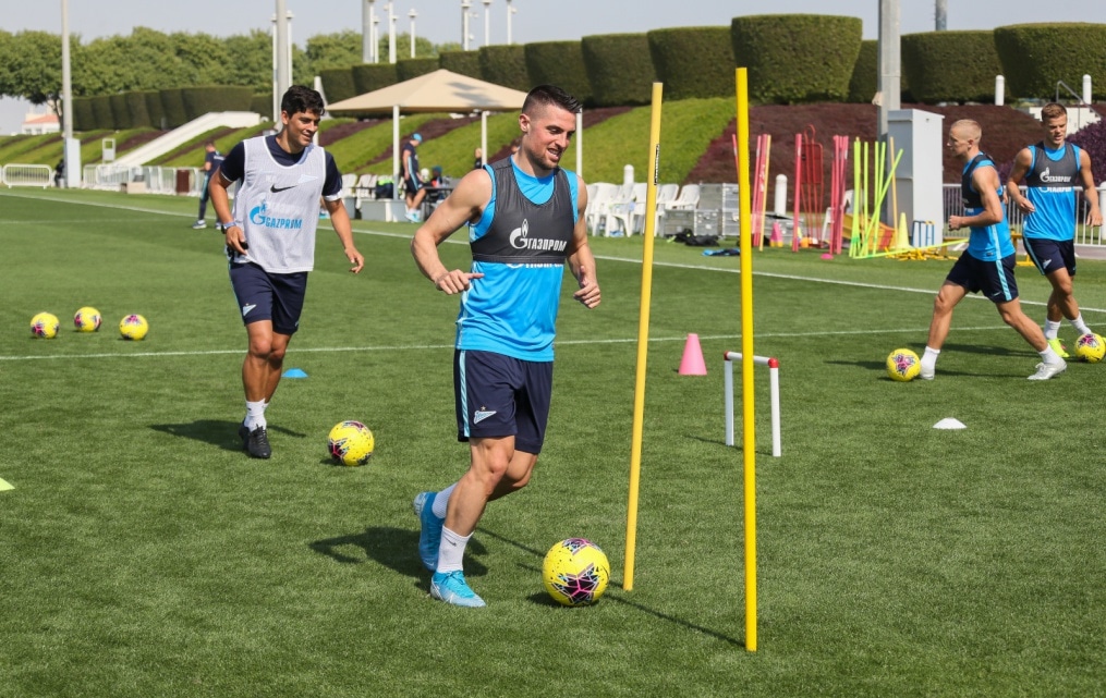 «Газпром»-тренировочные сборы в Катаре: 17 января, утренняя тренировка