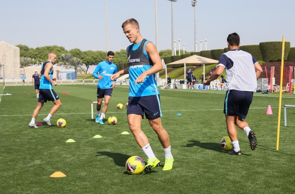 «Газпром»-тренировочные сборы в Катаре: 17 января, утренняя тренировка