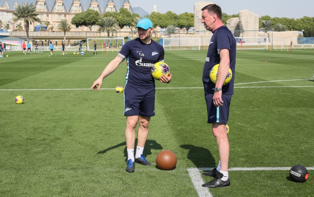 «Газпром»-тренировочные сборы в Катаре: 17 января, утренняя тренировка