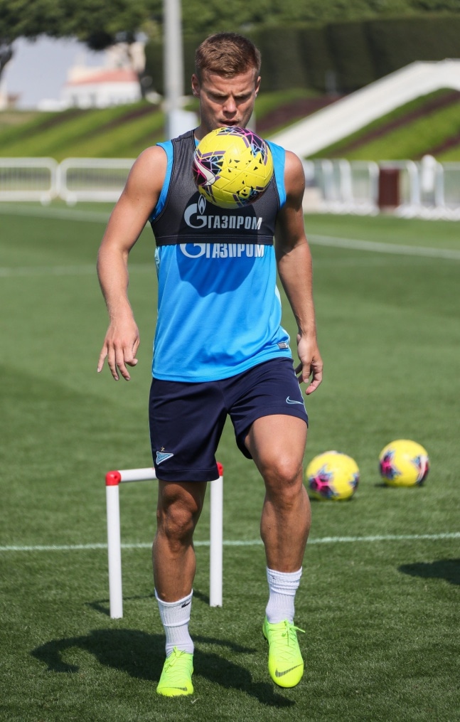 «Газпром»-тренировочные сборы в Катаре: 17 января, утренняя тренировка