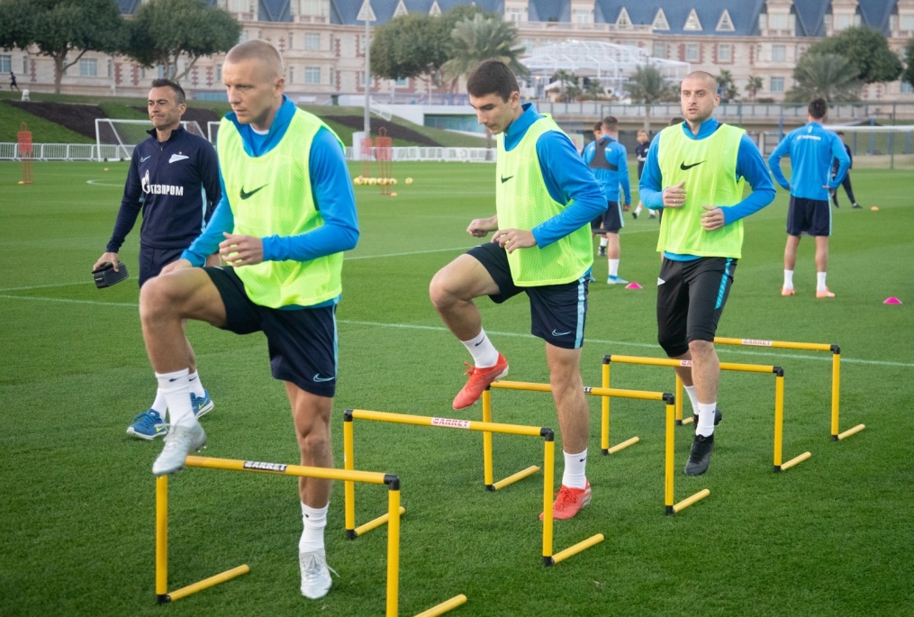 «Газпром»-тренировочные сборы в Катаре: 18 января, вечерняя тренировка