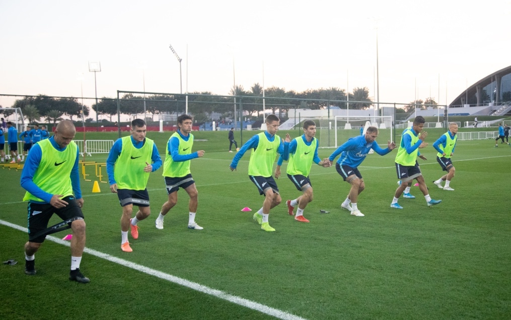 «Газпром»-тренировочные сборы в Катаре: 18 января, вечерняя тренировка