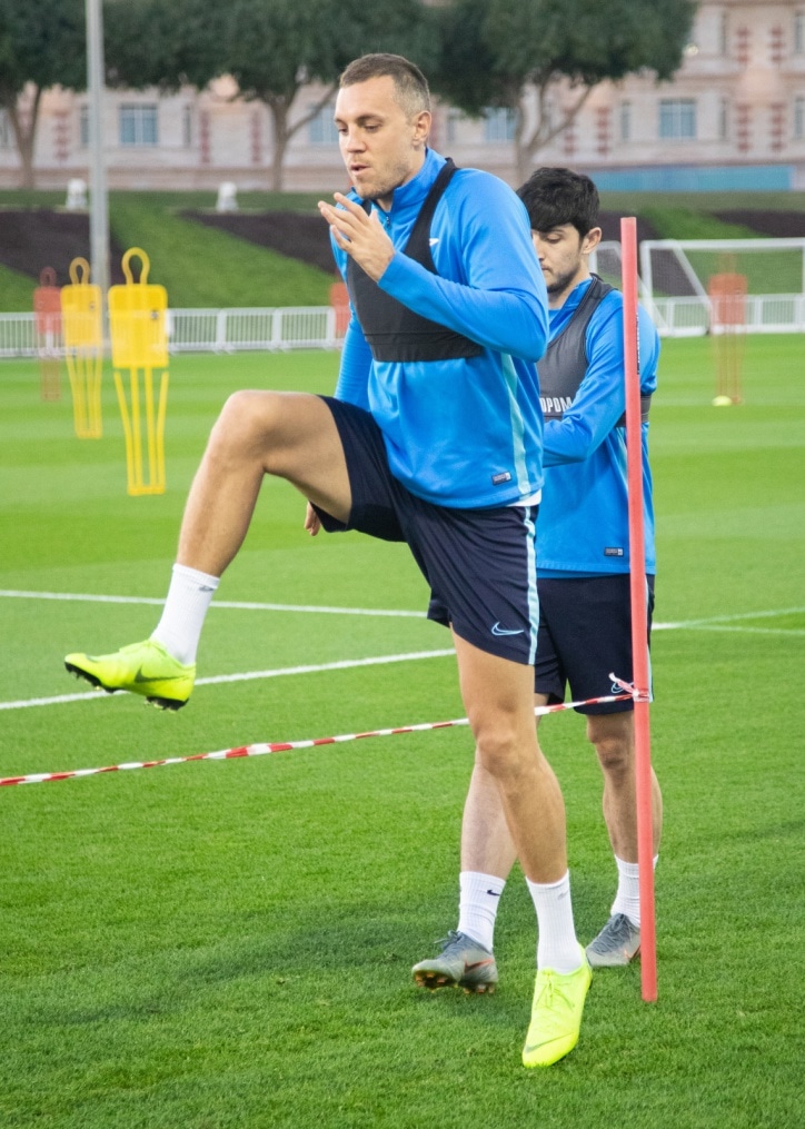 «Газпром»-тренировочные сборы в Катаре: 18 января, вечерняя тренировка