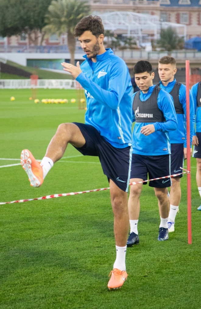 «Газпром»-тренировочные сборы в Катаре: 18 января, вечерняя тренировка