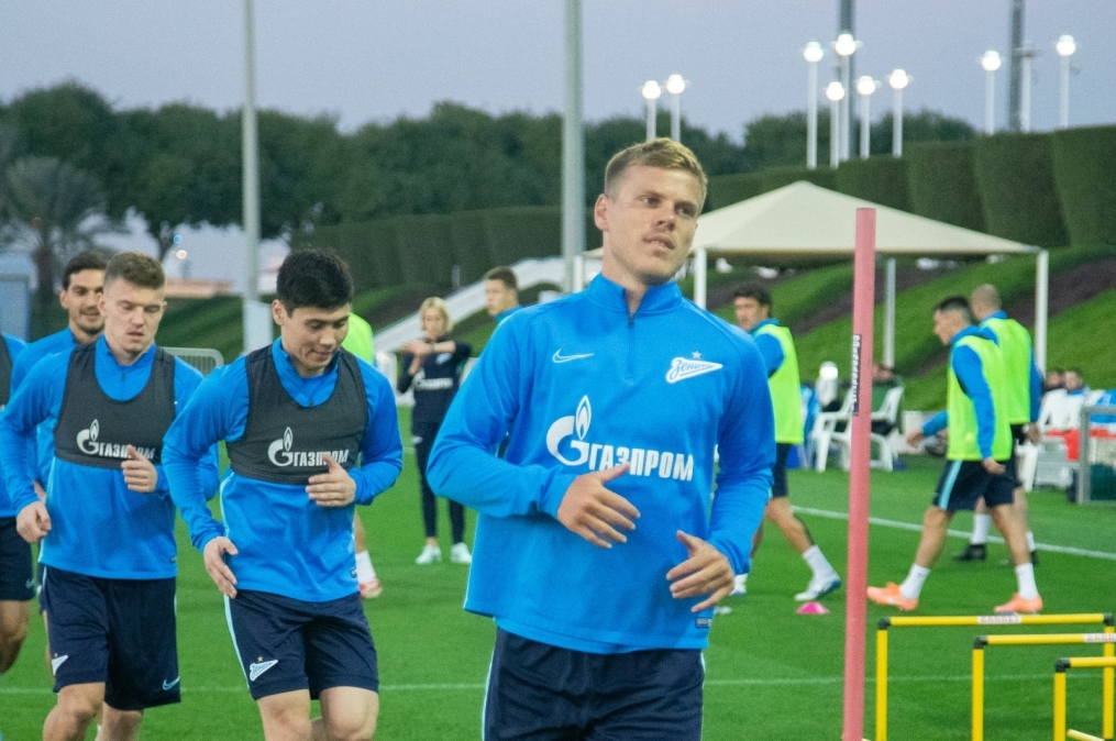 «Газпром»-тренировочные сборы в Катаре: 18 января, вечерняя тренировка