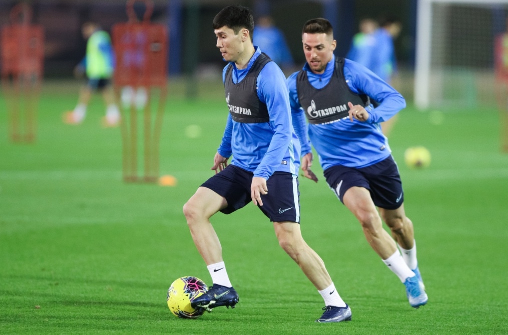 «Газпром»-тренировочные сборы в Катаре: 18 января, вечерняя тренировка