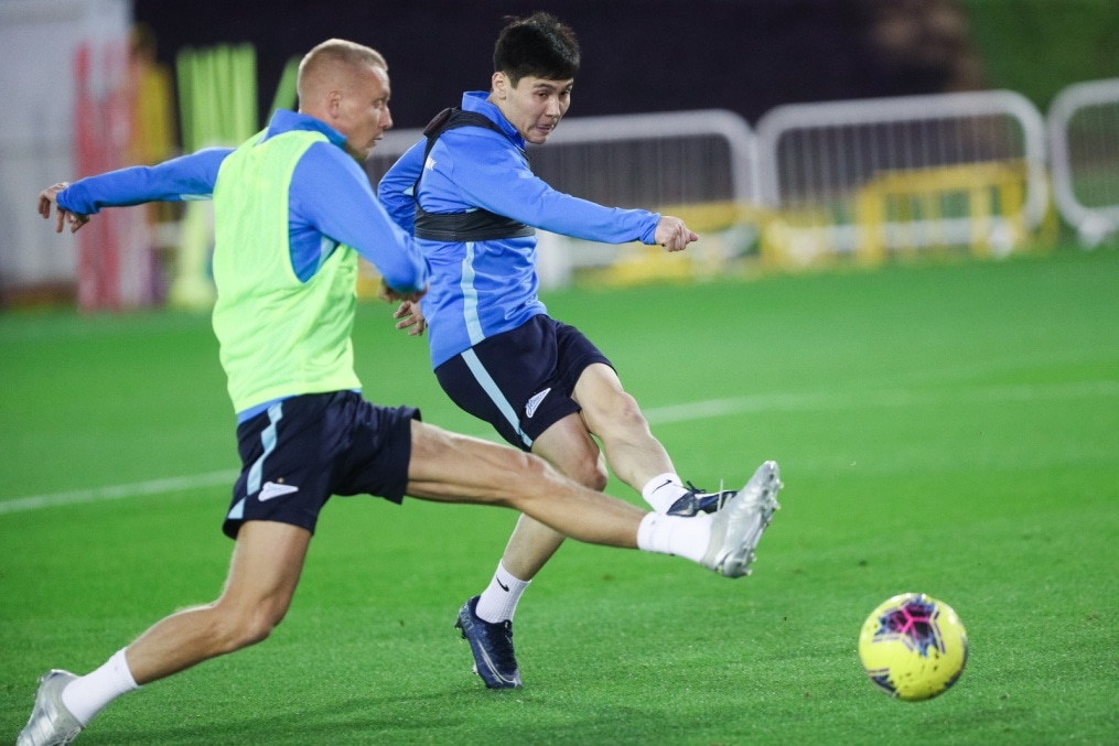 «Газпром»-тренировочные сборы в Катаре: 18 января, вечерняя тренировка