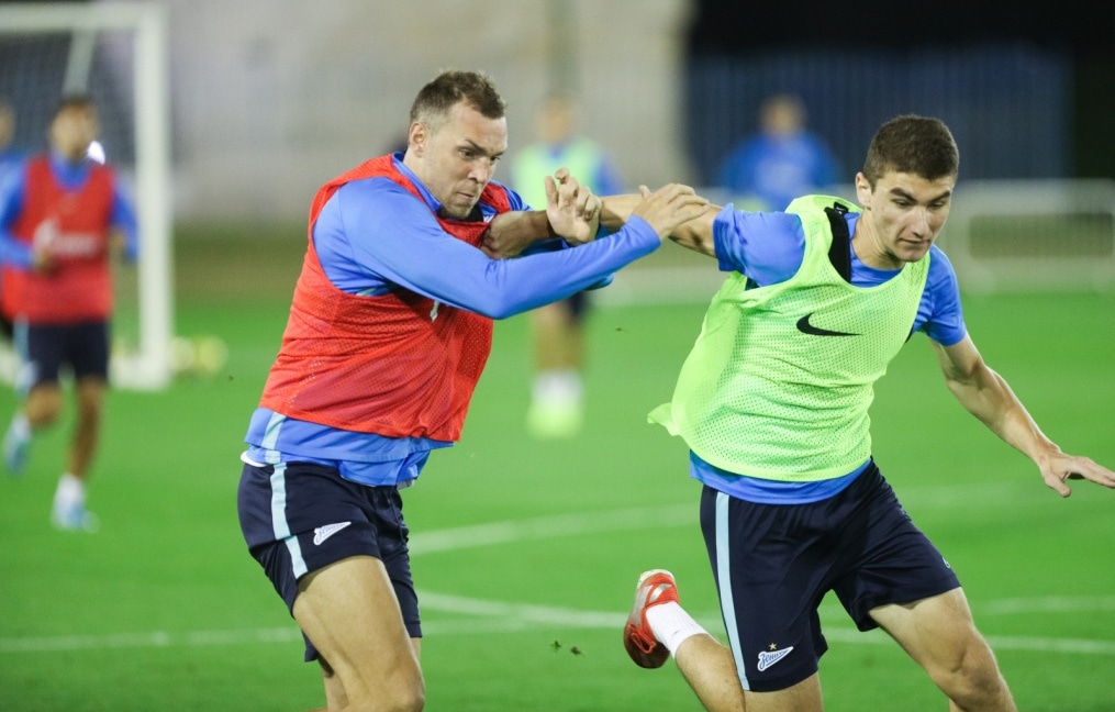 «Газпром»-тренировочные сборы в Катаре: 18 января, вечерняя тренировка