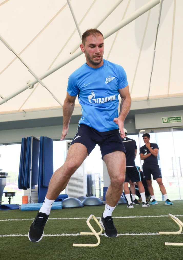 «Газпром»-тренировочные сборы в Катаре: 19 января, утренняя тренировка