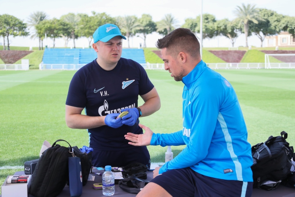 «Газпром»-тренировочные сборы в Катаре: 19 января, утренняя тренировка