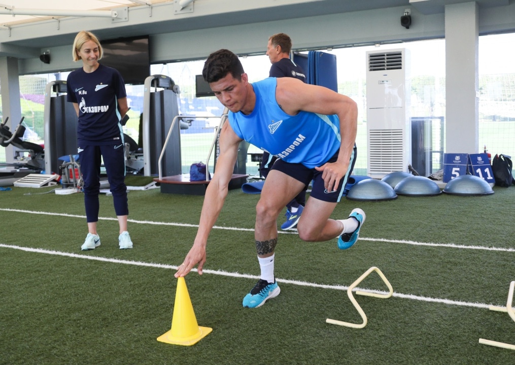 «Газпром»-тренировочные сборы в Катаре: 19 января, утренняя тренировка