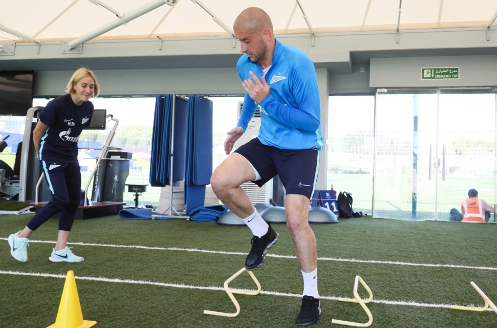 «Газпром»-тренировочные сборы в Катаре: 19 января, утренняя тренировка