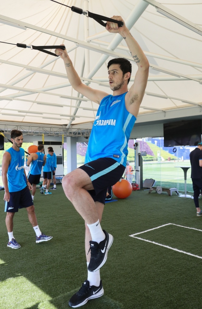 «Газпром»-тренировочные сборы в Катаре: 19 января, вечерняя тренировка