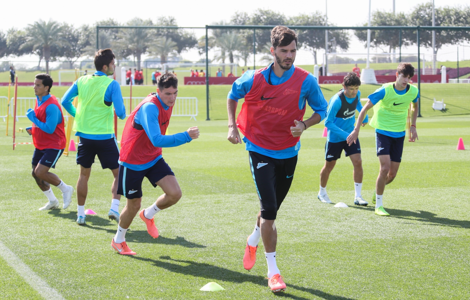 «Газпром»-тренировочные сборы в Катаре: 24 января, утренняя тренировка