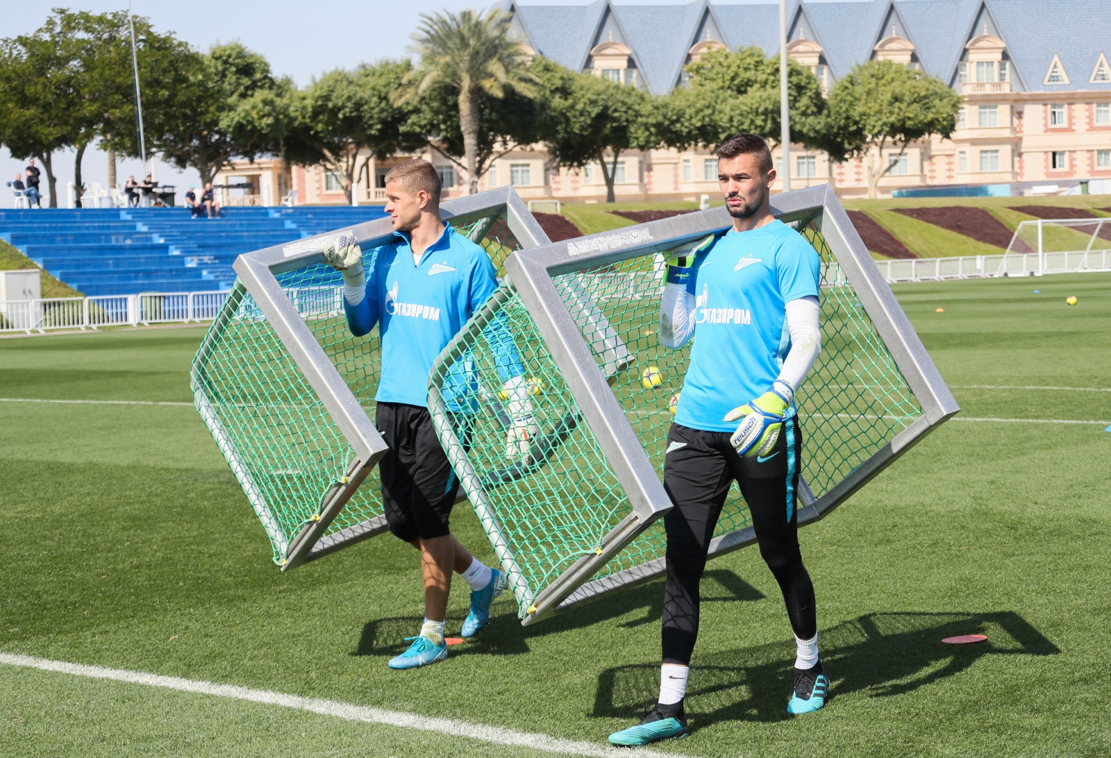 «Газпром»-тренировочные сборы в Катаре: 24 января, утренняя тренировка