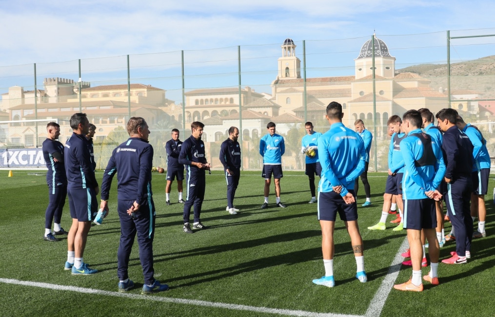 «Газпром»-тренировочные сборы в Испании: 30 января, утренняя тренировка