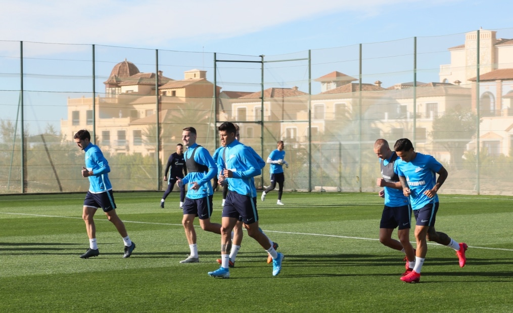 «Газпром»-тренировочные сборы в Испании: 30 января, утренняя тренировка