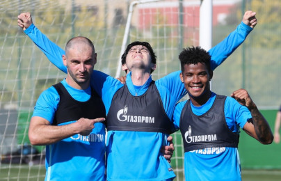 «Газпром»-тренировочные сборы в Испании: 30 января, утренняя тренировка