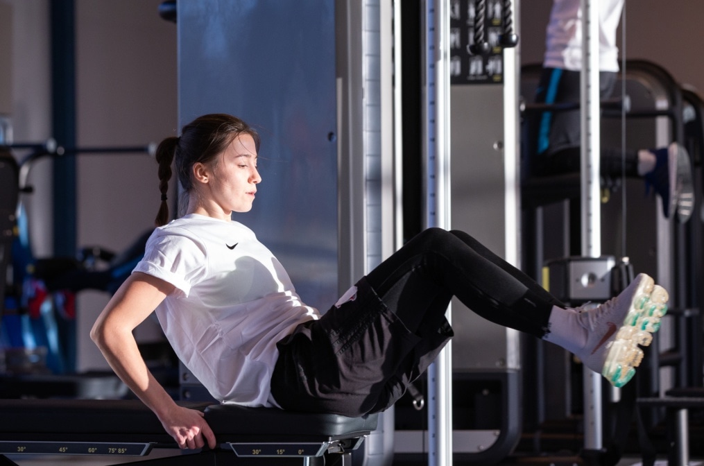 Тренировка женской футбольной команды «Зенит» в Удельном парке