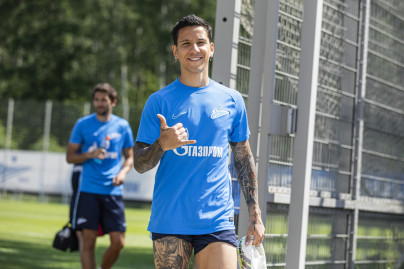 Тренировка «Зенита» перед матчем с «Крыльями Советов»